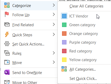 MicrosoftOutlook365-CategorizeEmail