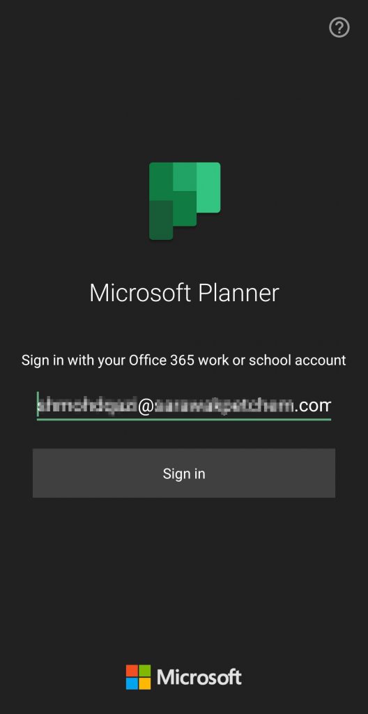 MicrosoftPlanner-MobileLoginHideUser